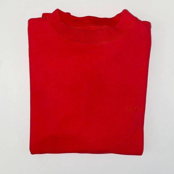 Esprit 90s 00s Vintage Pullover Crewneck Sweater Red Medium - Picture 10 of 12